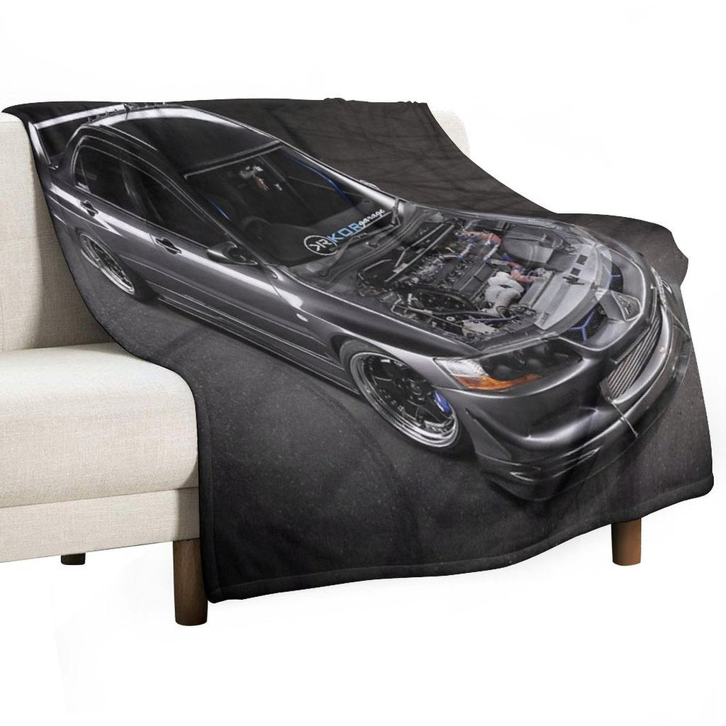 Matt Baxter's Mitsubishi Evolution Throw Blanket