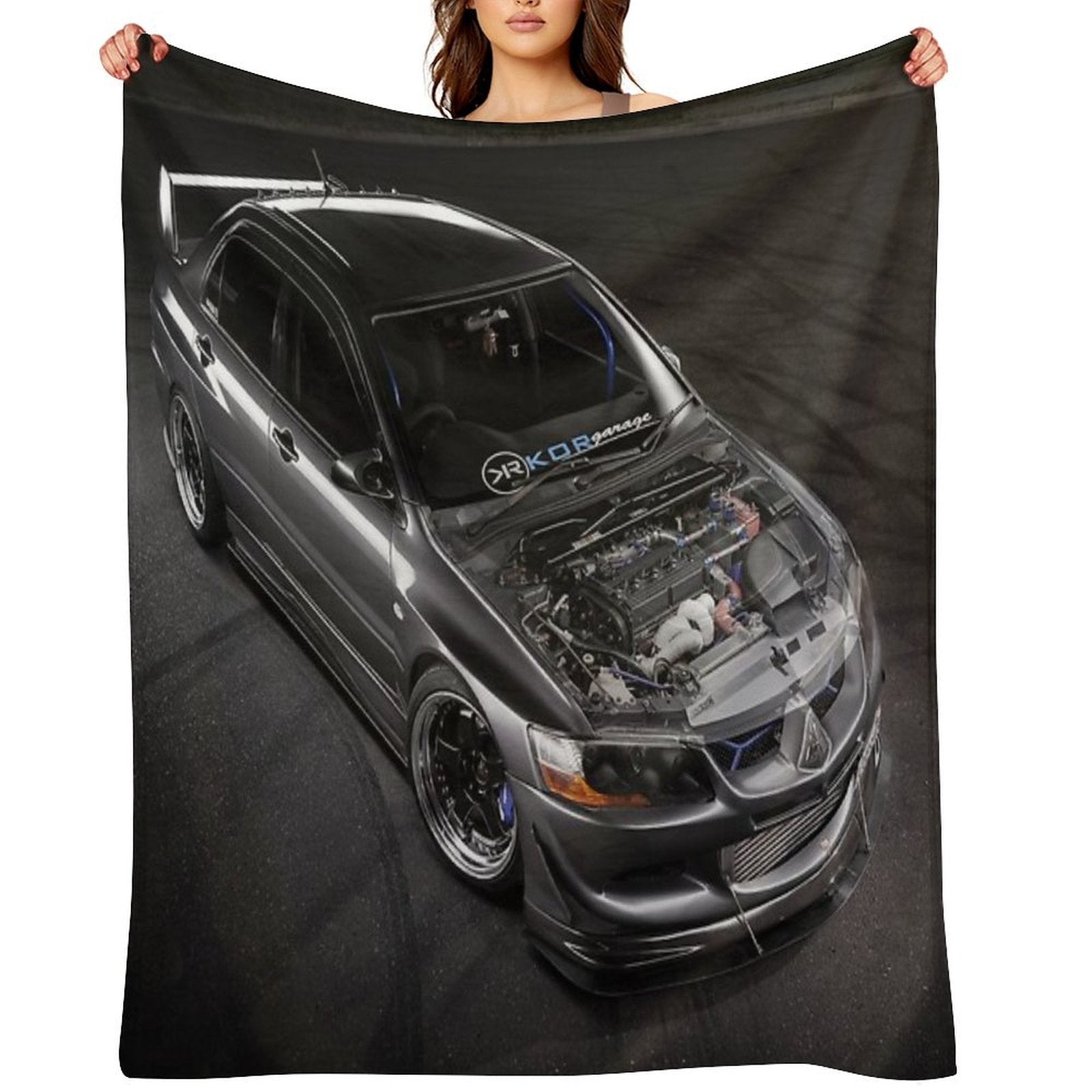 Matt Baxter's Mitsubishi Evolution Throw Blanket