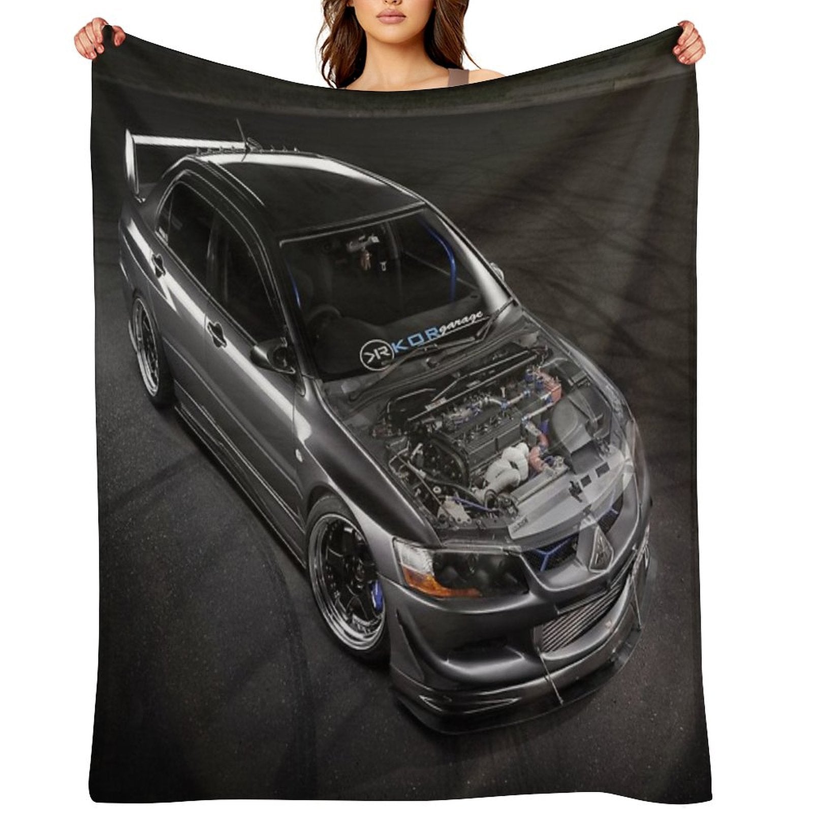 Matt Baxter's Mitsubishi Evolution Throw Blanket