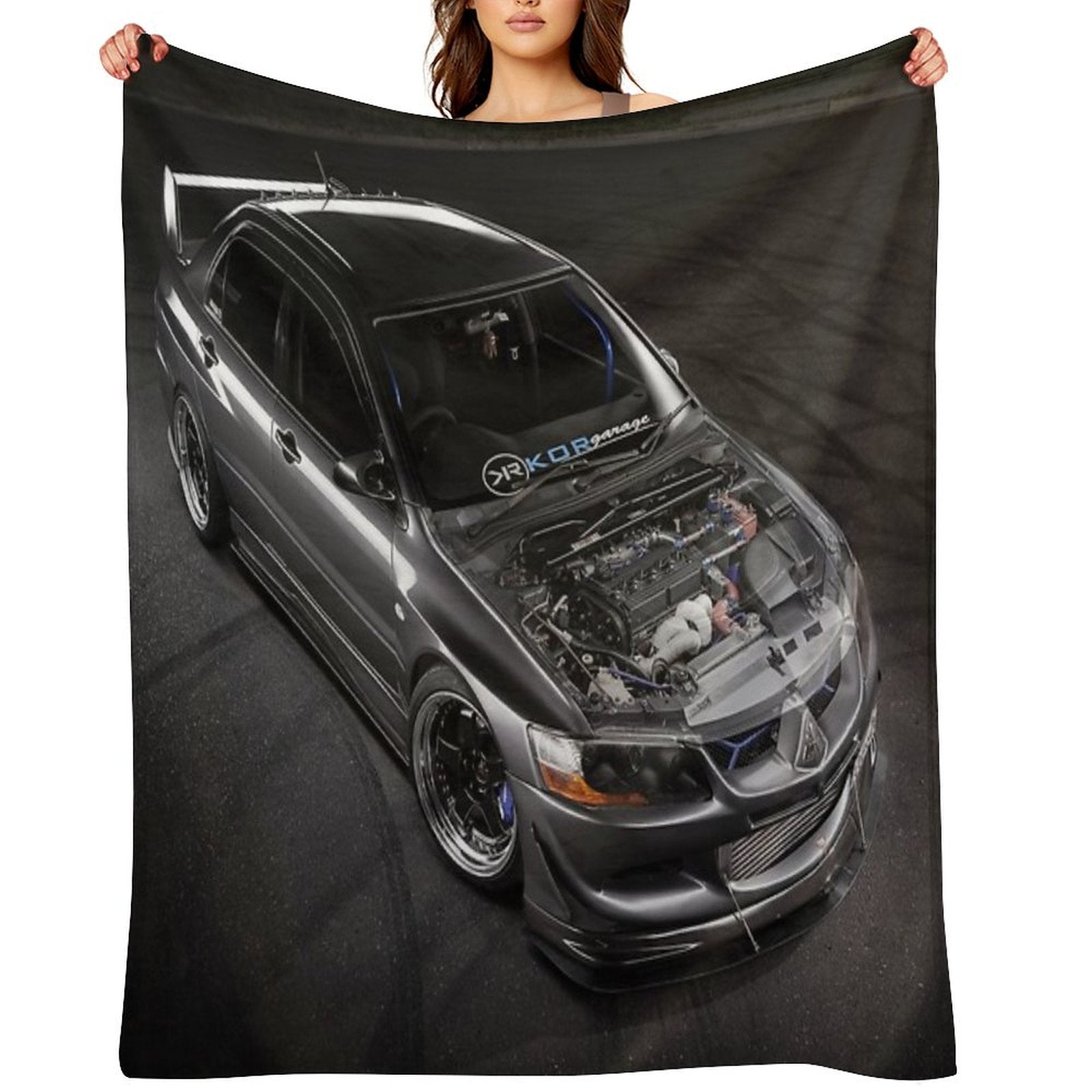 Matt Baxter's Mitsubishi Evolution Throw Blanket