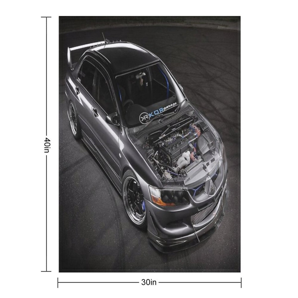 Matt Baxter's Mitsubishi Evolution Throw Blanket